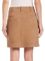 Thumbnail for your product : Vince Suede Asymmetrical Belted Skirt