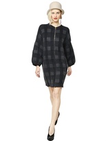 Thumbnail for your product : Emporio Armani Checked Mohair Wool Jacquard Coat