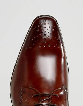 Zign Shoes Leather Brogue Shoes In Brown