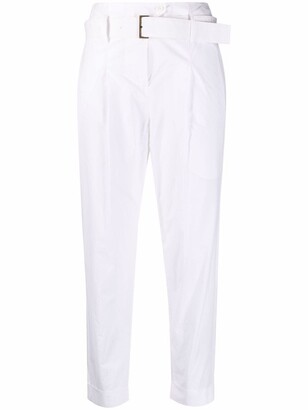 Gentry Portofino Paperbag Belted Cropped Trousers