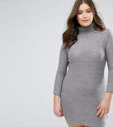 Thumbnail for your product : Brave Soul Plus Turtleneck Sweater Dress