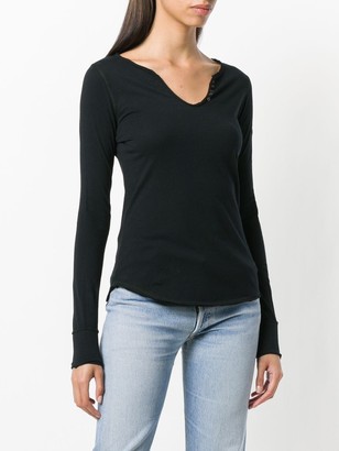 Zadig & Voltaire longsleeved buttoned T-shirt