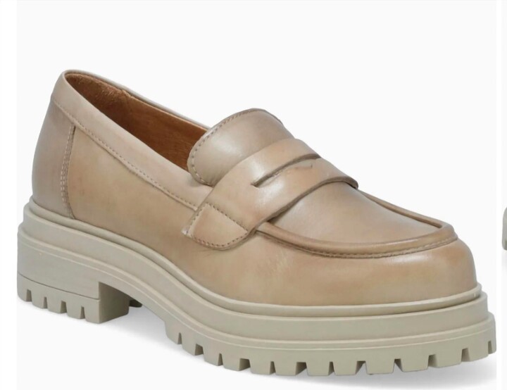 Miz Mooz Womens Legend Loafer In Beige Burnished