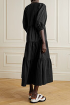 Thumbnail for your product : Co Tiered Cotton-blend Maxi Dress - Black