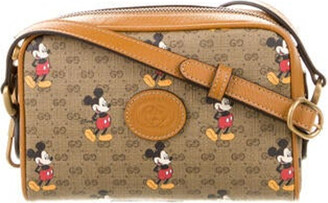 Gucci x Disney Mickey Mouse Crossbody Bag Brown