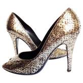 Silver Exotic Leathers Heels 