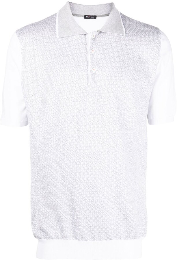 Kiton ShortSleeve Knit Polo Shirt ShopStyle