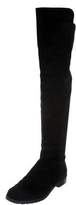 Thumbnail for your product : Stuart Weitzman Suede Round-Toe Over-The-Knee Boots
