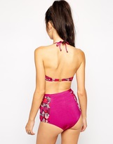 Thumbnail for your product : Pistol Panties Frankie Violet Floral Bikini Set