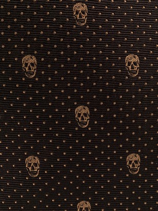 Alexander McQueen Silk Skull Print Tie