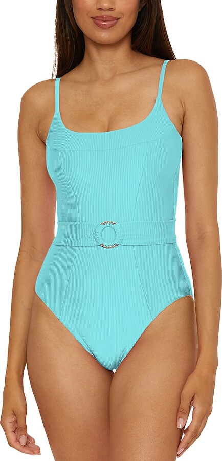 Becca by Rebecca Virtue Monte Carlo Ribbed One Piece Swimsuit
