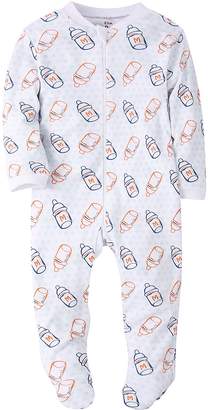 Marquebaby Baby Girls' Footed Pajama - Zip Front 100% Cotton Sleeper 6M Sleep and Play