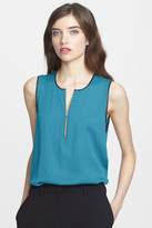 Thumbnail for your product : L'Agence Contrast Sleeveless Blouse