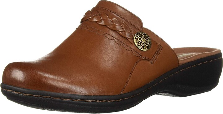 clarks brown clogs