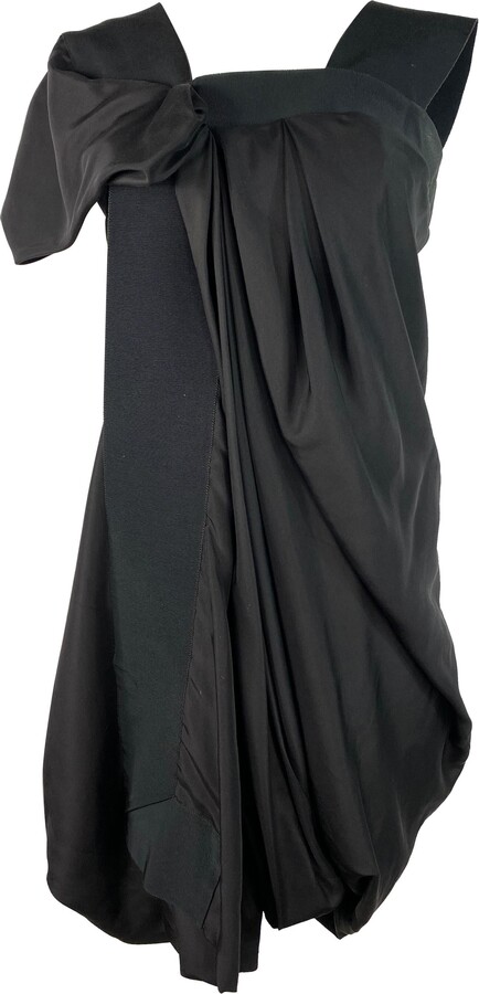 Celine Black Silk Mini Dress, Size 42