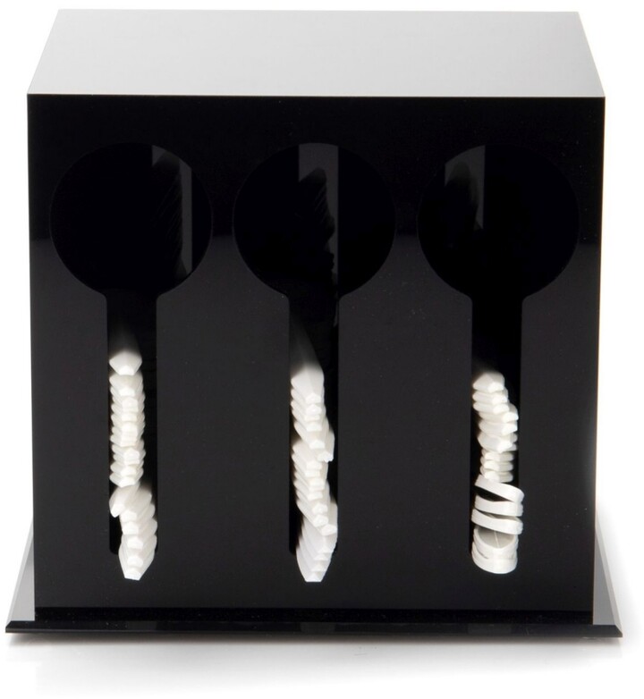 Mind Reader 3 Compartment Plastic Utensil Dispenser, Cutlery Organizer