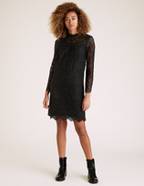 Thumbnail for your product : Marks and Spencer Lace Round Neck Knee Length Shift Dress