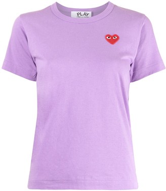 Comme des Garçons PLAY embroidered-logo cotton T-shirt