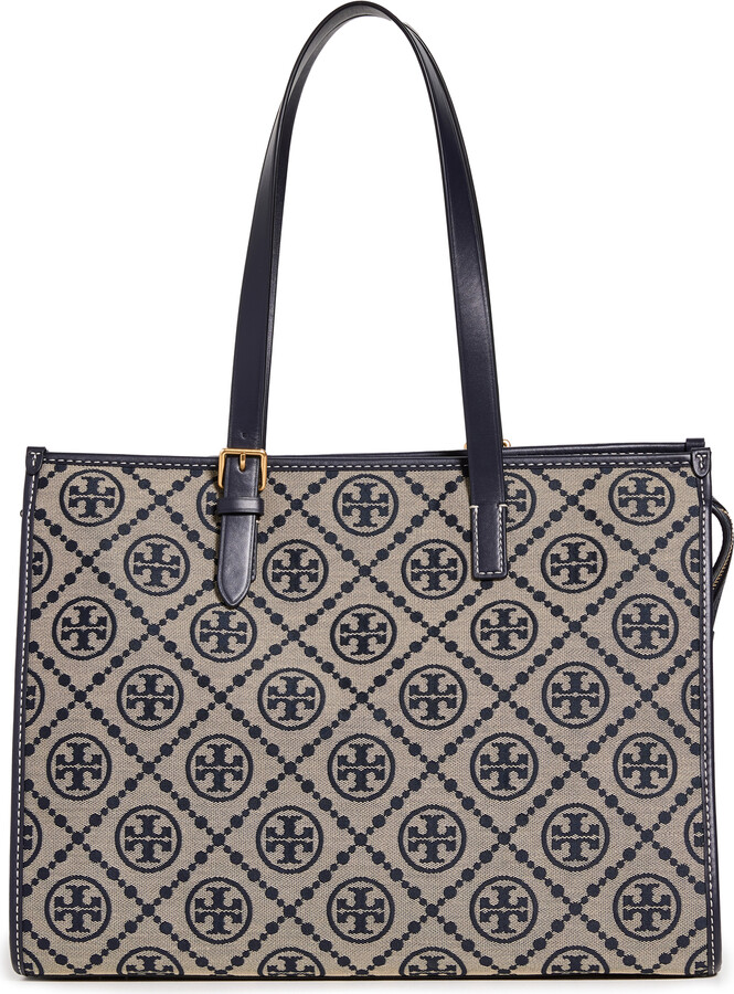 Tory Burch T-Monogram Jacquard Tote - ShopStyle Shoulder Bags