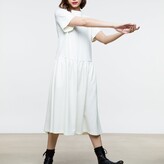 Thumbnail for your product : Onīrik - Luca Sweatshirt Dress In Vintage White Cotton