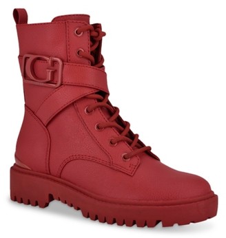 guess red boots