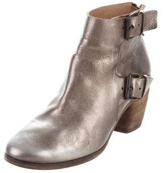 Marsèll Metallic Leather Ankle Boots