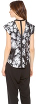 Thumbnail for your product : Rebecca Taylor Ghost Flower V Neck Top
