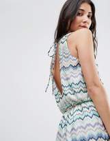 Thumbnail for your product : Traffic People Swirl Print Dress With Tie Back