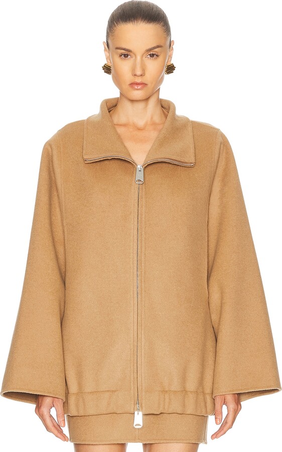 KHAITE Garret Jacket in Brown