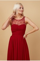Thumbnail for your product : Little Mistress Bridesmaid Justice Red Embellished Maxi Dress
