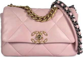 pink chanel canvas bag
