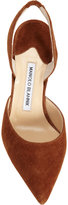Thumbnail for your product : Manolo Blahnik Suede Carolyne