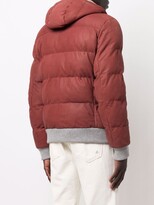 Thumbnail for your product : Eleventy Coulisse hooded puffer jacket