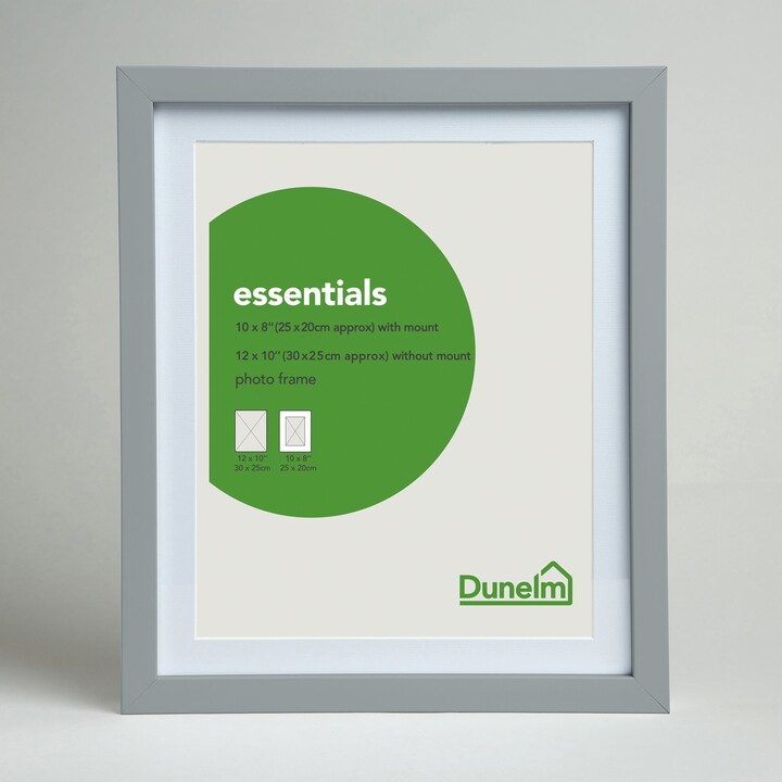 Dunelm Essentials Box Frame 12" x 20" Grey ShopStyle