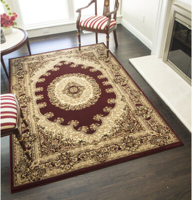Threadbind Gloucester Gilded Loom Oriental Red Area Rug