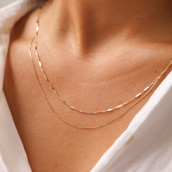 Etsy Dainty Necklace Necklaces For Women Gold Chain Minimalist Chain Women