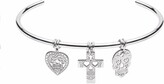 Thumbnail for your product : Cartergore Silver Sugar Skull Triple Charm Choker
