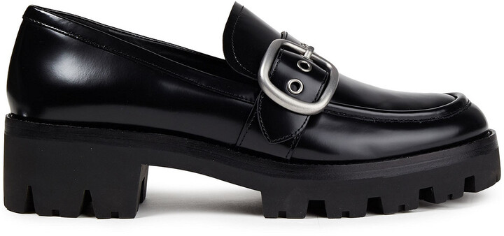 women's coach leather loafers