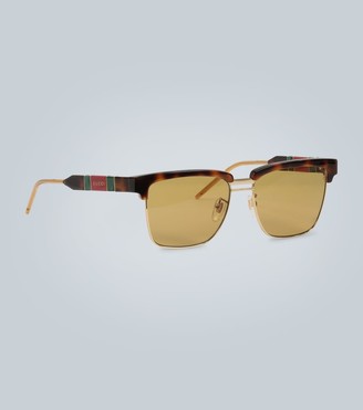 Gucci Sunglasses with square acetate frame