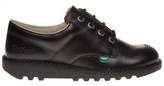 Thumbnail for your product : Kickers New Boys Black Kick Lo Core Leather Shoes Lace Up