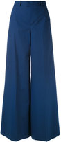 Red Valentino - pantalon ample - women - coton/Polyester/Spandex/Elasthanne/Acétate - 40