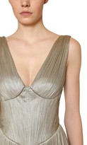 Thumbnail for your product : Maria Lucia Hohan Long Metallic Silk Tulle Dress