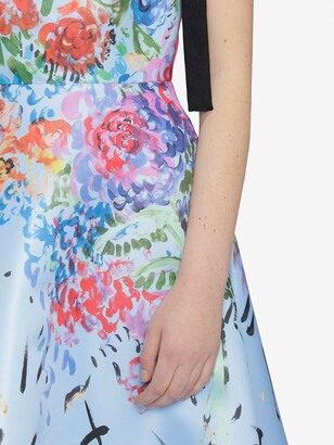 Christopher Kane Floral-Print Satin Dress