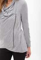 Thumbnail for your product : Forever 21 CONTEMPORARY Asymmetrically Draped Jacket