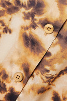 Thumbnail for your product : Nanushka Bisso Wrap-effect Tie-dyed Satin-twill Midi Dress