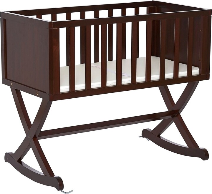 Solid Wood Rocking Baby Glider Cradle with Crib Mattress ShopStyle