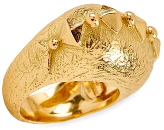 Gold Pyramid Ring | Shop the world's largest collection of fashion 
