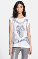 Thumbnail for your product : Zadig & Voltaire Skull Print Linen Muscle Tee