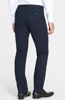 Thumbnail for your product : Z Zegna 2264 Z Zegna Navy Twill Flat Front Trousers