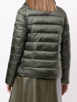 Save The Duck Light Mock Neck Quilted Jacket
